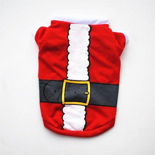 Christmas Dog Clothes Cotton Pet Clothing Cute Cartoon Small Dogs Vest