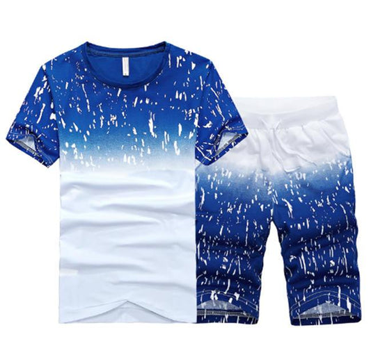 Tracksuit Male 2020 Men Clothing Sportswear Set Fitness Summer Print